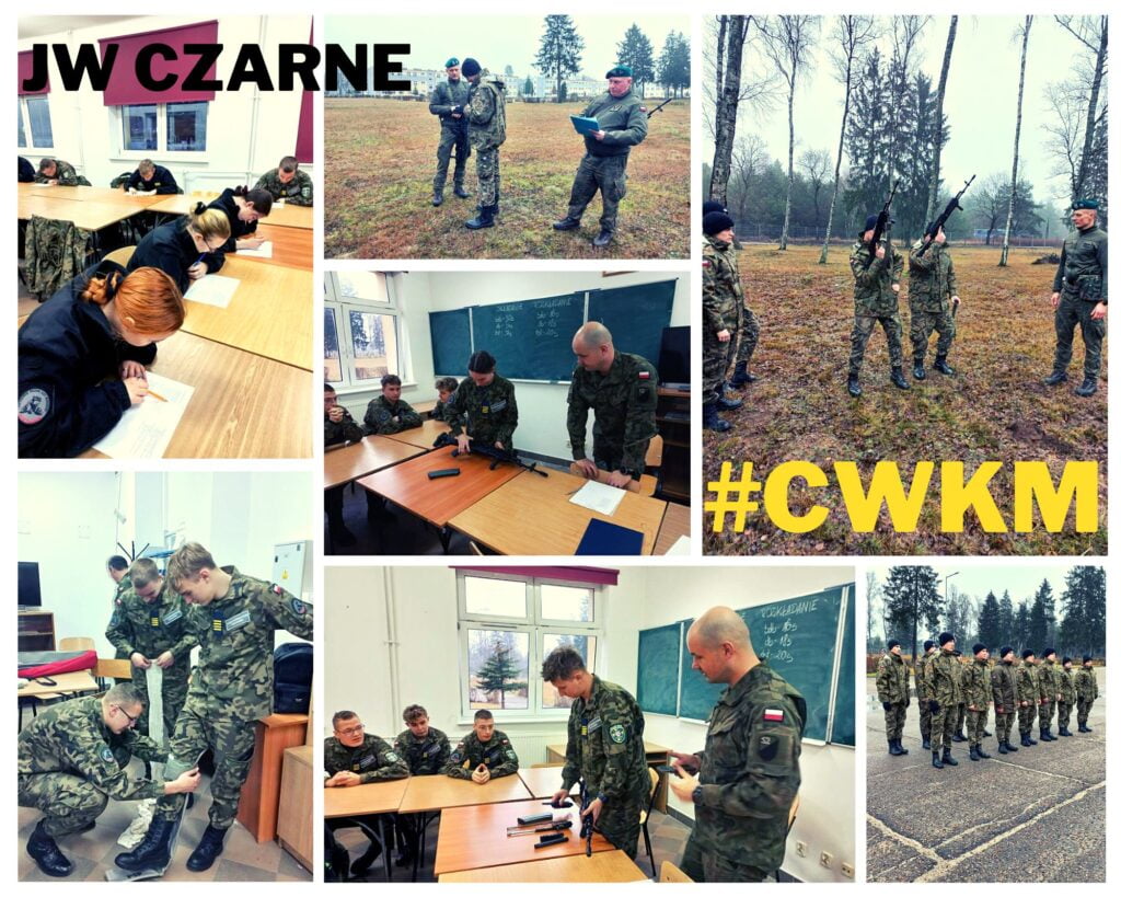 zdjęcia kadetów z egzaminu -kolaż